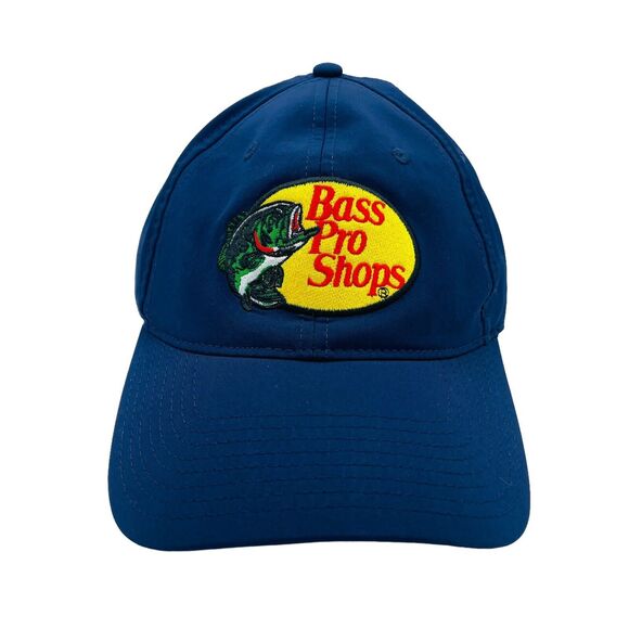 Bass Pro Shops Gone Fishing Hat Performance Game Changer Cap Navy Blue - Picture 1 of 4
